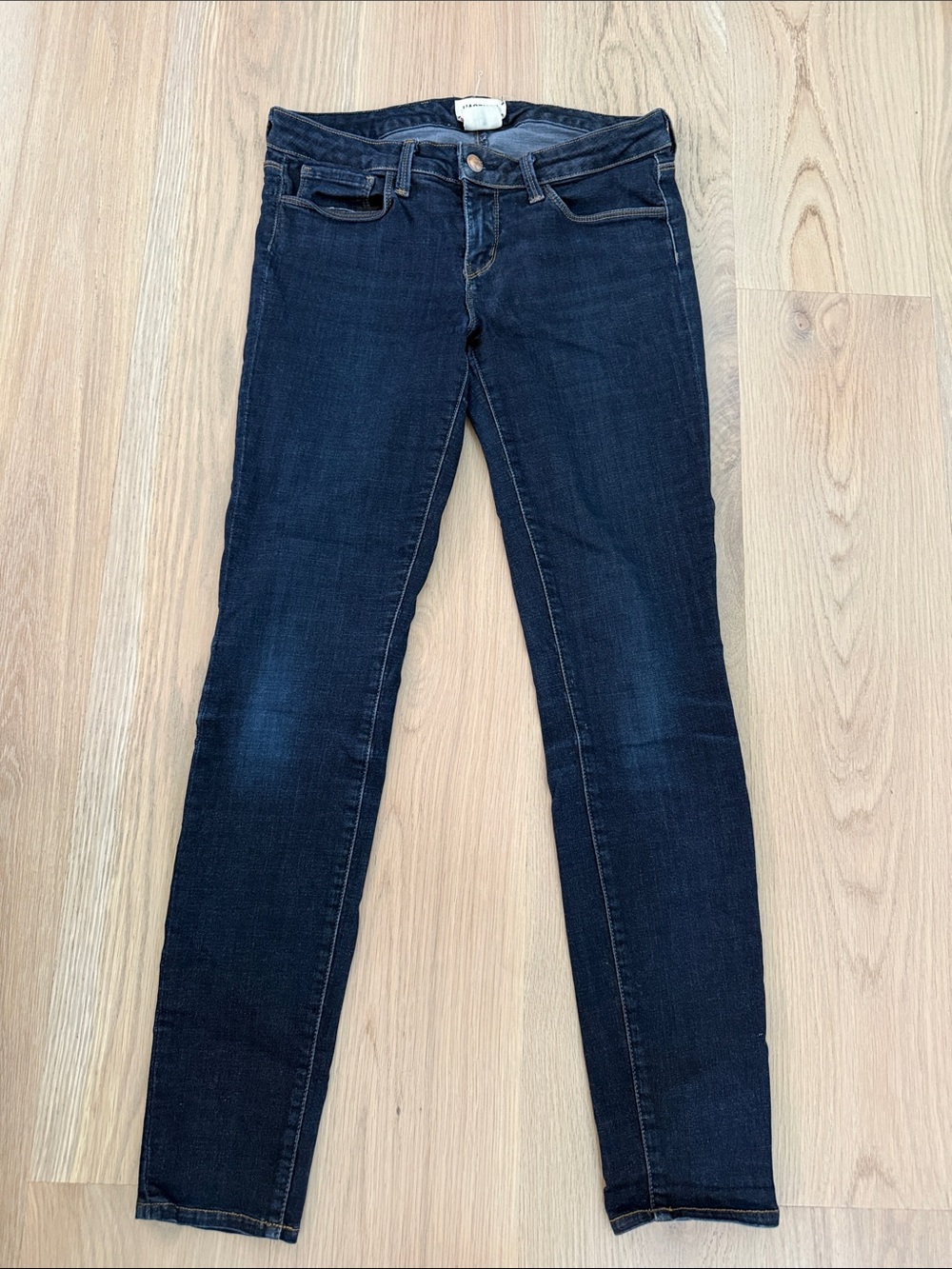 L'AGENCE Chantal Low Rise Skinny Jeans Size 28 Midnight Dark Wash Stretch